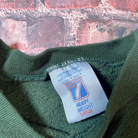 Vintage Logo 7 Green Bay Packers 90s 1996 Champions Crewneck Sweatshirt Large - Picture 4 of 7